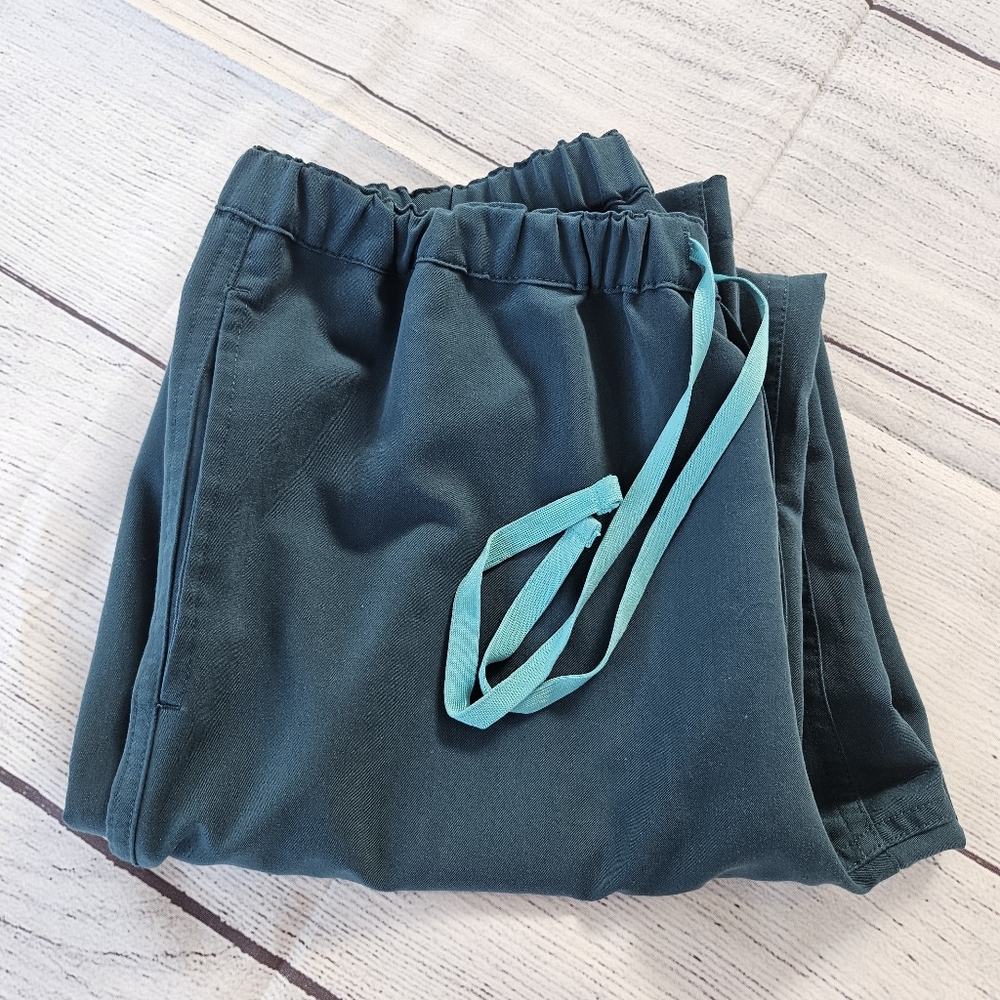 Figs Pisco Basic Scrub Pants FM4500, Caribbean Blue, Size S, Good Used Condition - Picture 10 of 11